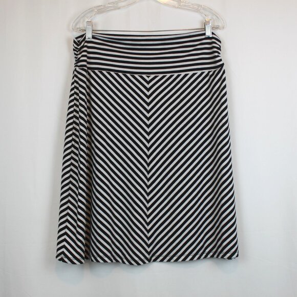 Faded Glory Dresses & Skirts - Faded Glory Black White Striped Skirt